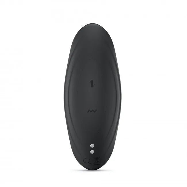 Plug anal va-et-vient vibrant silicone télécommande modes plaisir noir
