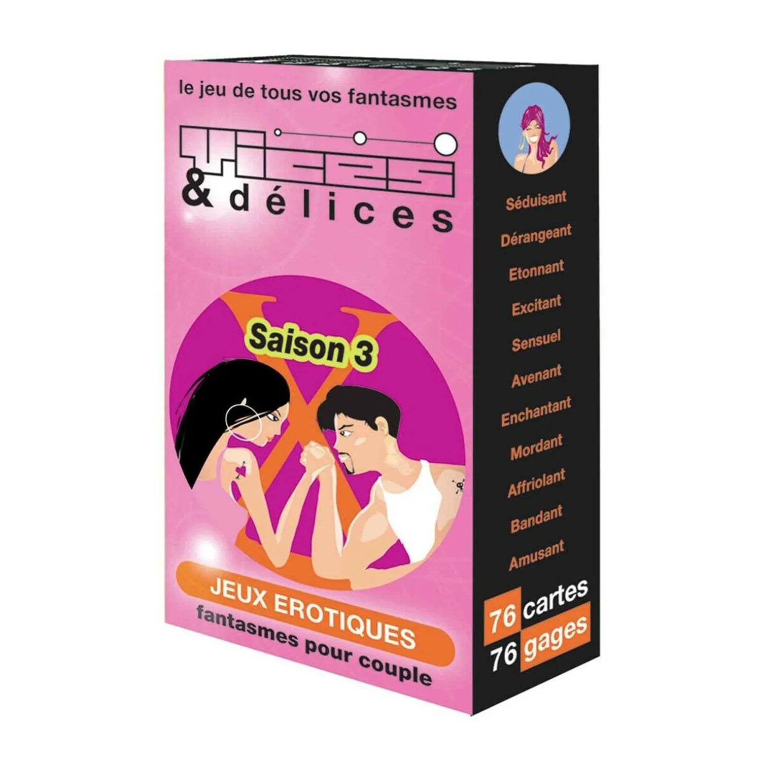 jeu cartes érotiques couples défis 80 cartes niveaux difficulté saison 3