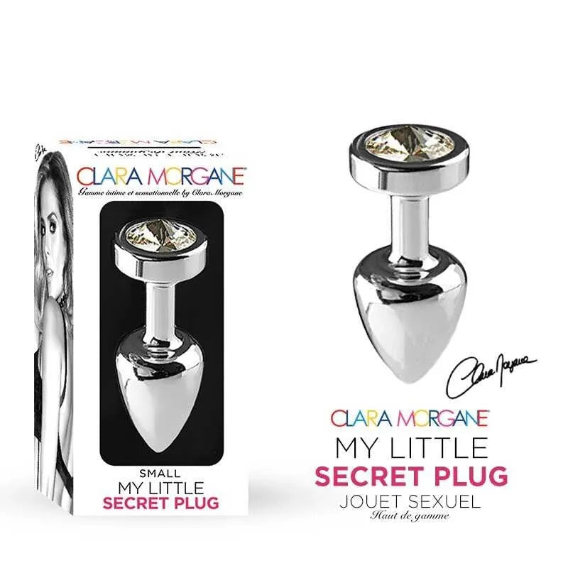 Plug anal aluminium blanc waterproof petite taille femme homme couple