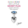 Plug anal aluminium waterproof petit bleu pour homme femme couple
