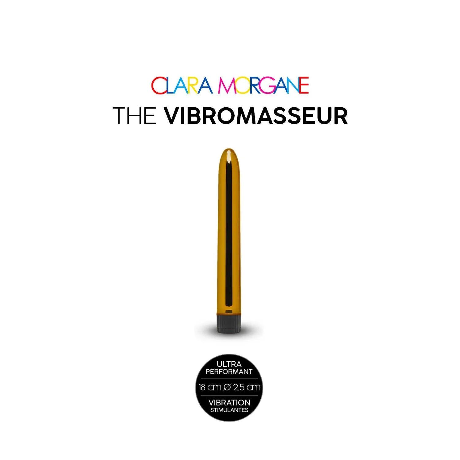 Vibromasseur ABSPhtalates Sans Vibrant Femme Clitoris Vaginal 18cm Gold
