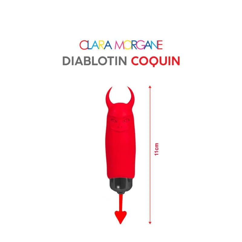 Mini vibromasseur Diablotin Coquin Clara Morgane - Rouge