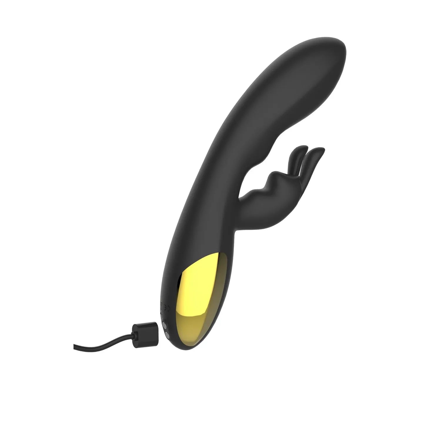 Vibromasseur rabbit noir puissant USB waterproof 10 modes vibrations silicone