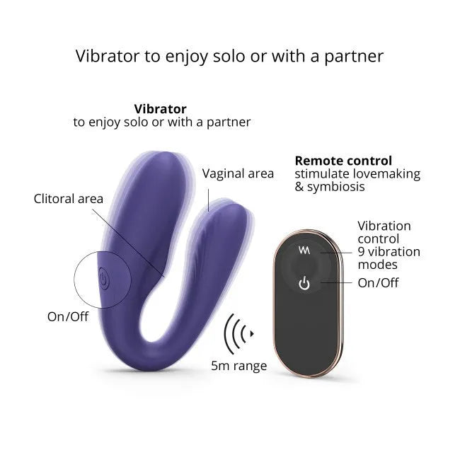 MATCH UP - Midnight Indigo - Jouet pour couple télécommandé