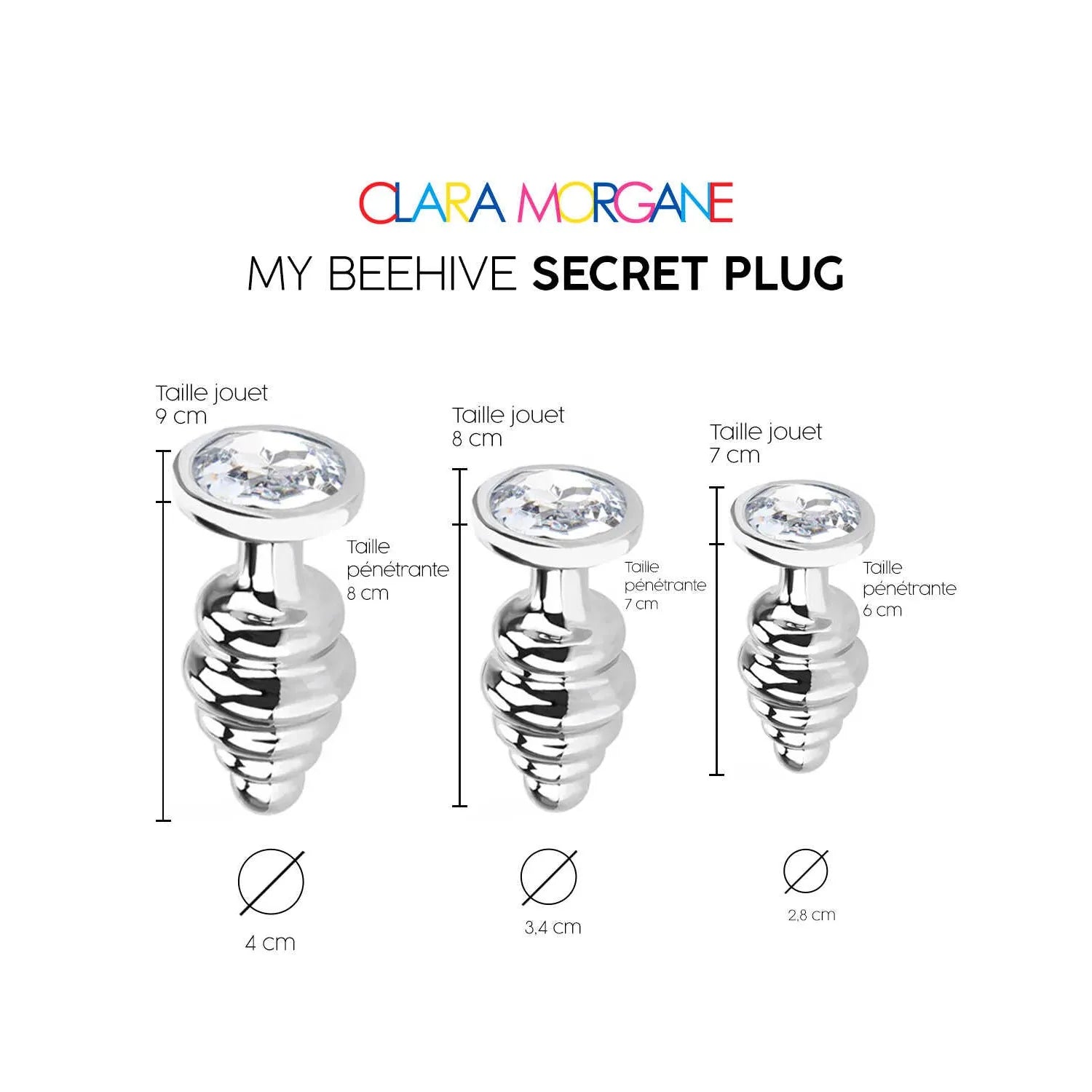 My Beehive Secret Plug Aluminium Taille Large Medium Small