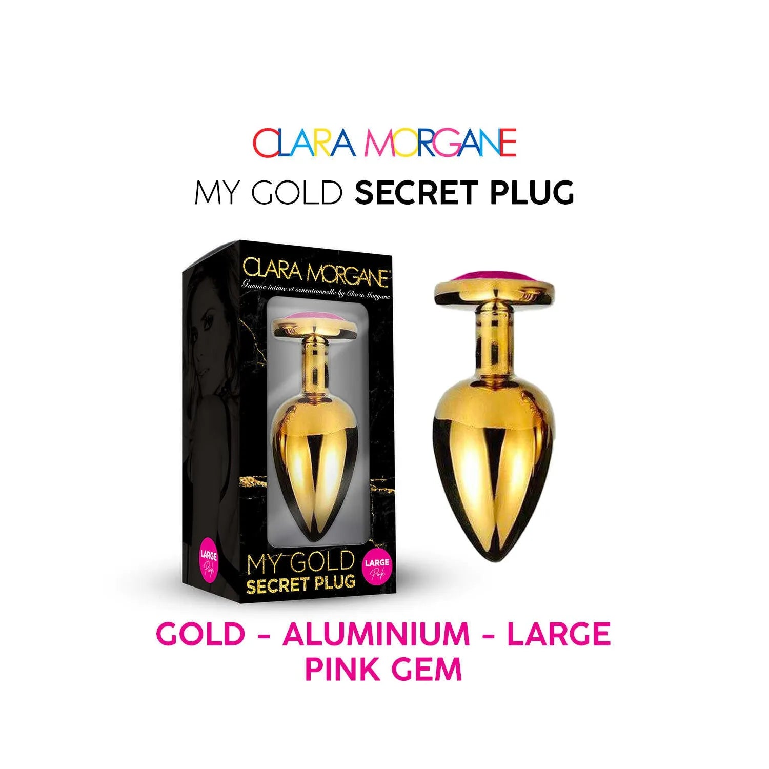 Gold Aluminium Plug Large Medium Small Rose