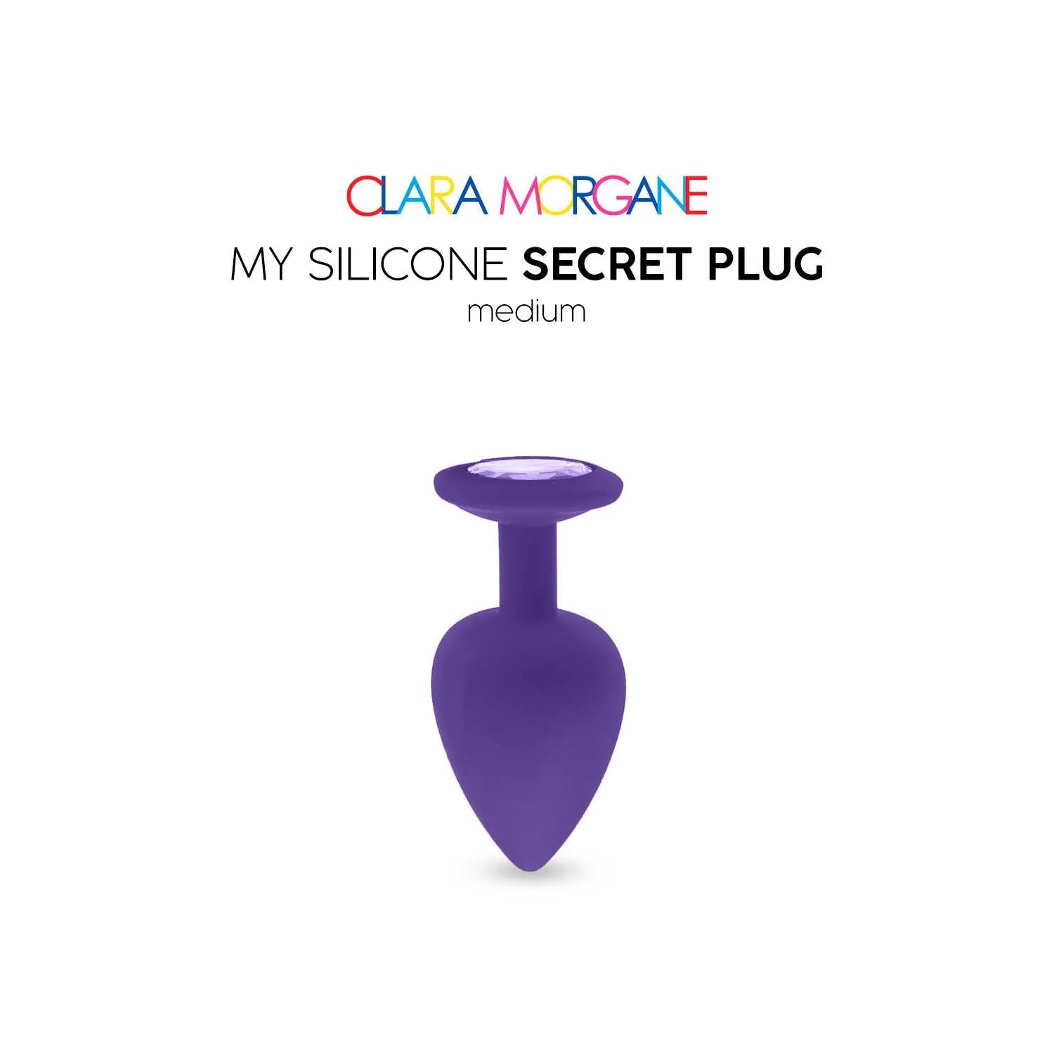 Plug Anal Silicone Purple Discret Taille Small Medium Large