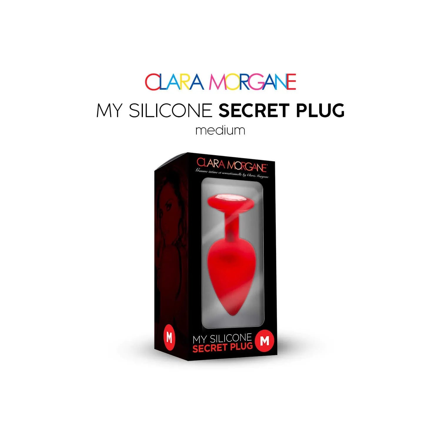 Plug Anal Silicone Rouge Taille Small Medium Large Discret Confortable