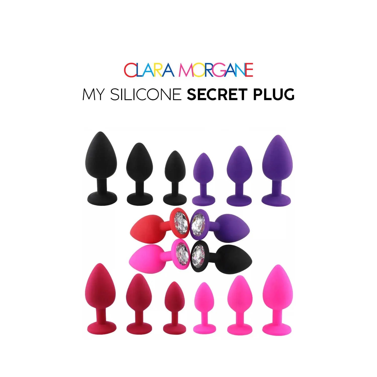 Plug Anal Silicone Rouge Taille Small Medium Large Discret Confortable