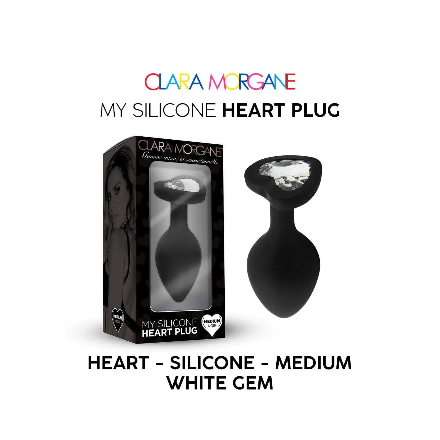 Plug Anal Silicone Noir Taille Small Medium Large