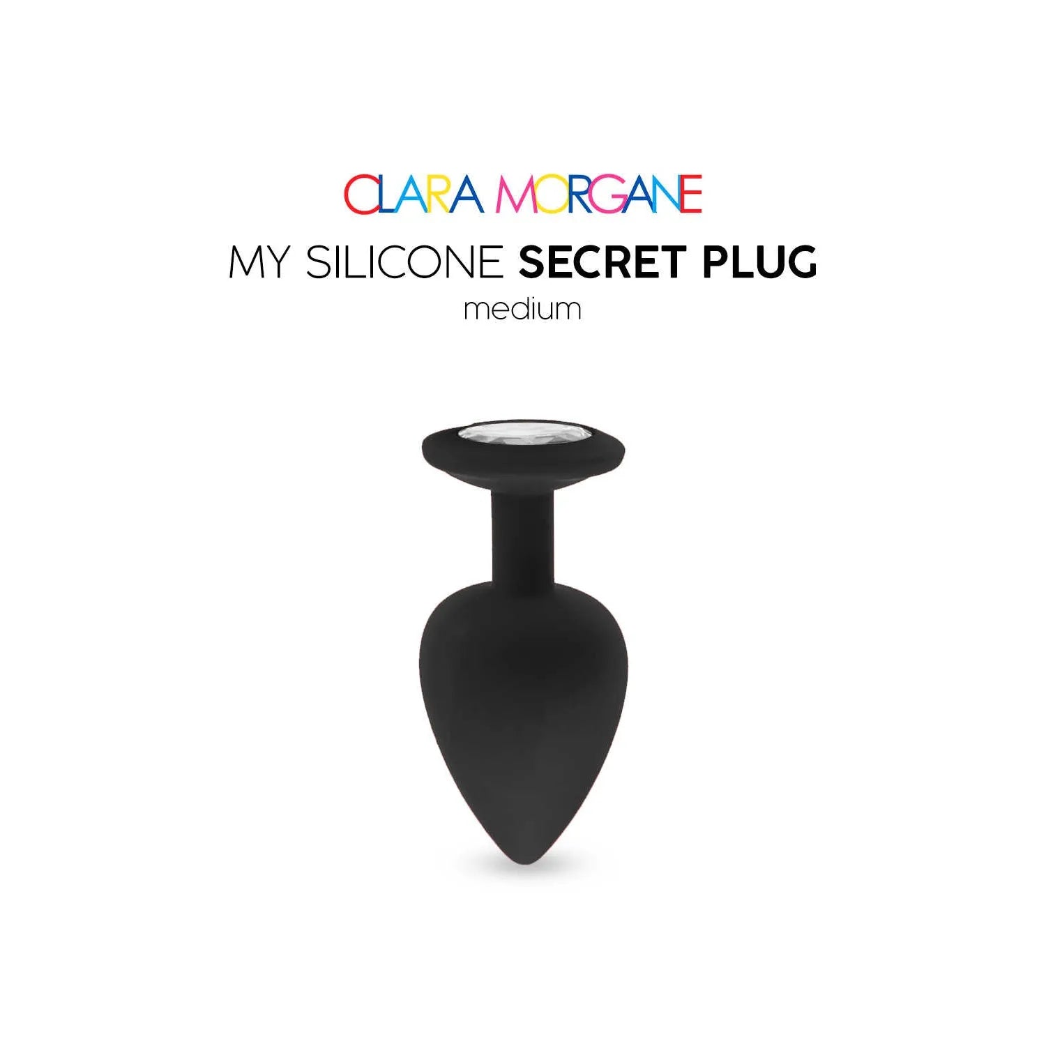 Plug anal silicone noir taille small medium large discret confort