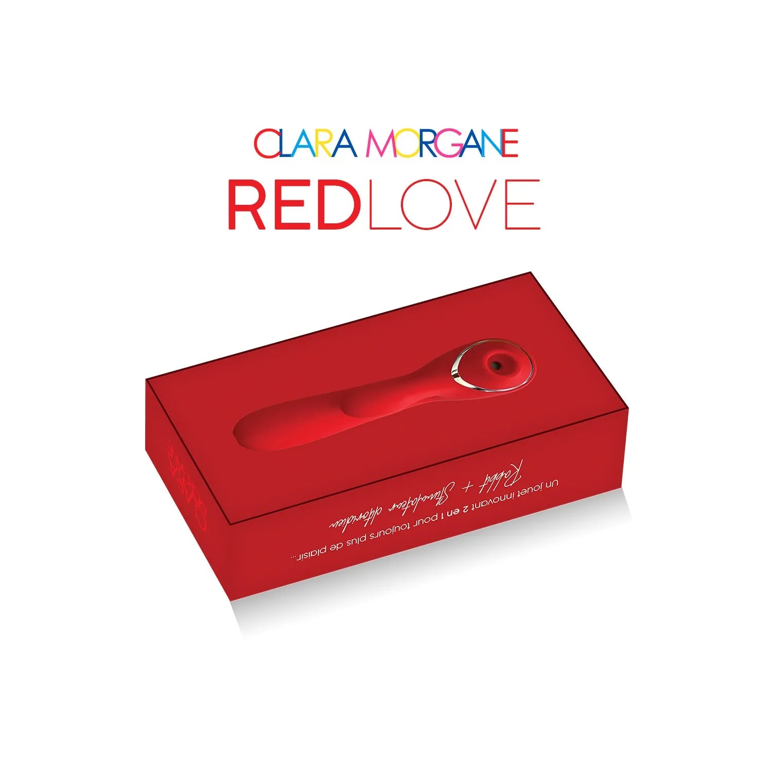 Stimulateur clitoridien rabbit rouge silicone médical waterproof rechargeable