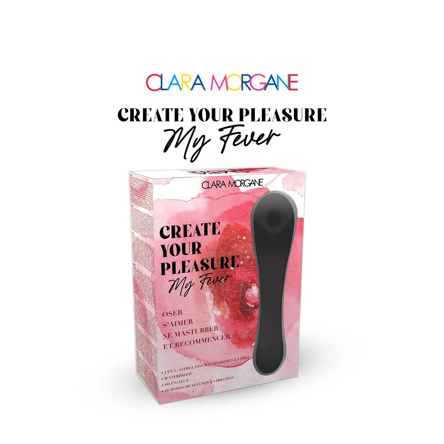 Stimulateur clitoridien vibro silicone waterproof rechargeable succion modes multiples