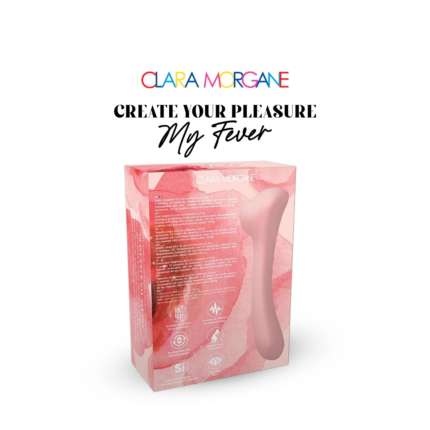 My fever Rose stimulateur clitoridien silicone médical waterproof rechargeable