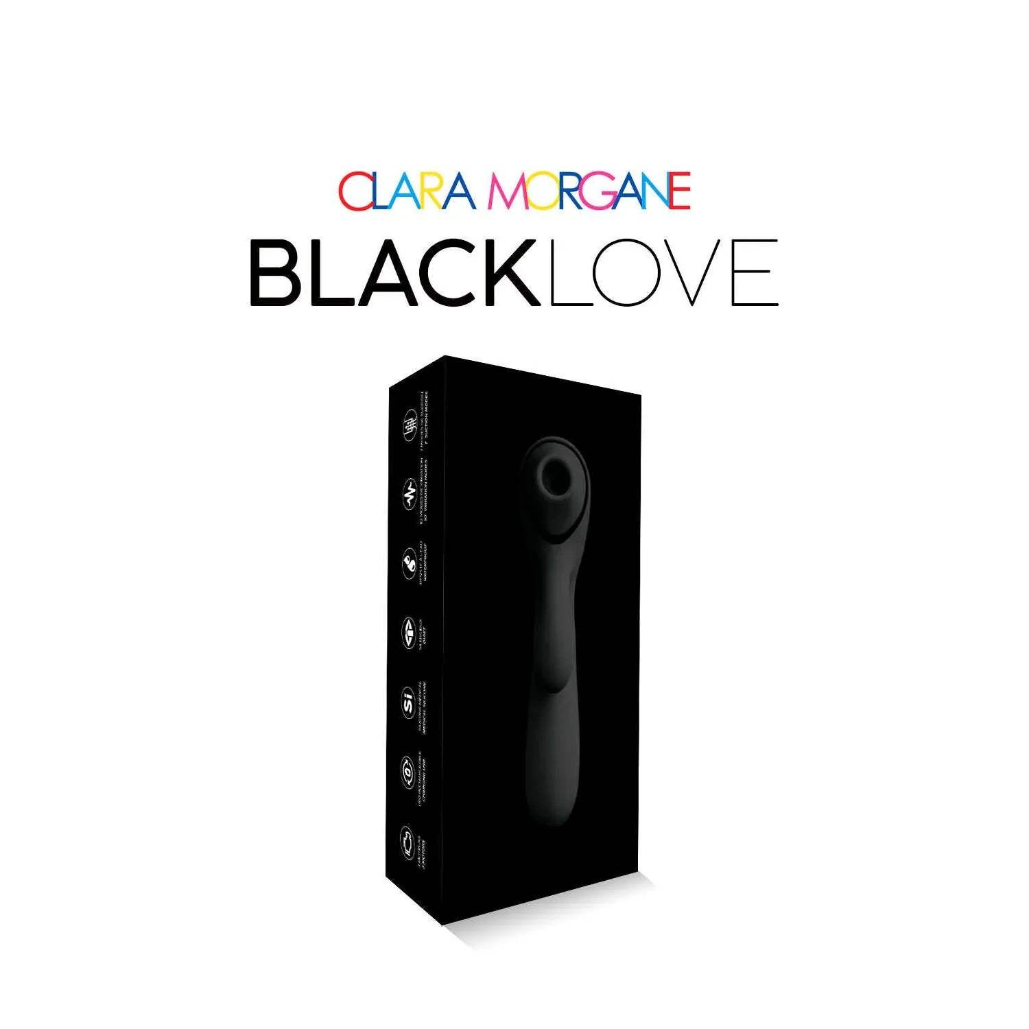 Stimulateur clitoridien rabbit noir, silicone médical, waterproof, rechargeable, 7 modes succion, 10 modes vibration.