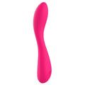 Vibromasseur silicone rose doux courbé 10 modes étanche rechargeable USB 20.5cm