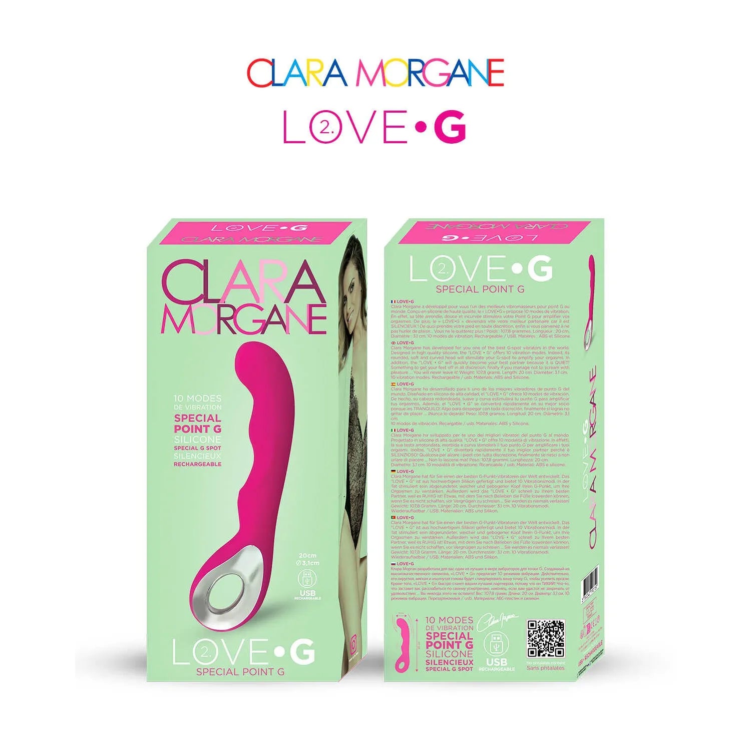 Vibromasseur point G silicone rechargeable 10 modes rose waterproof femmes couples