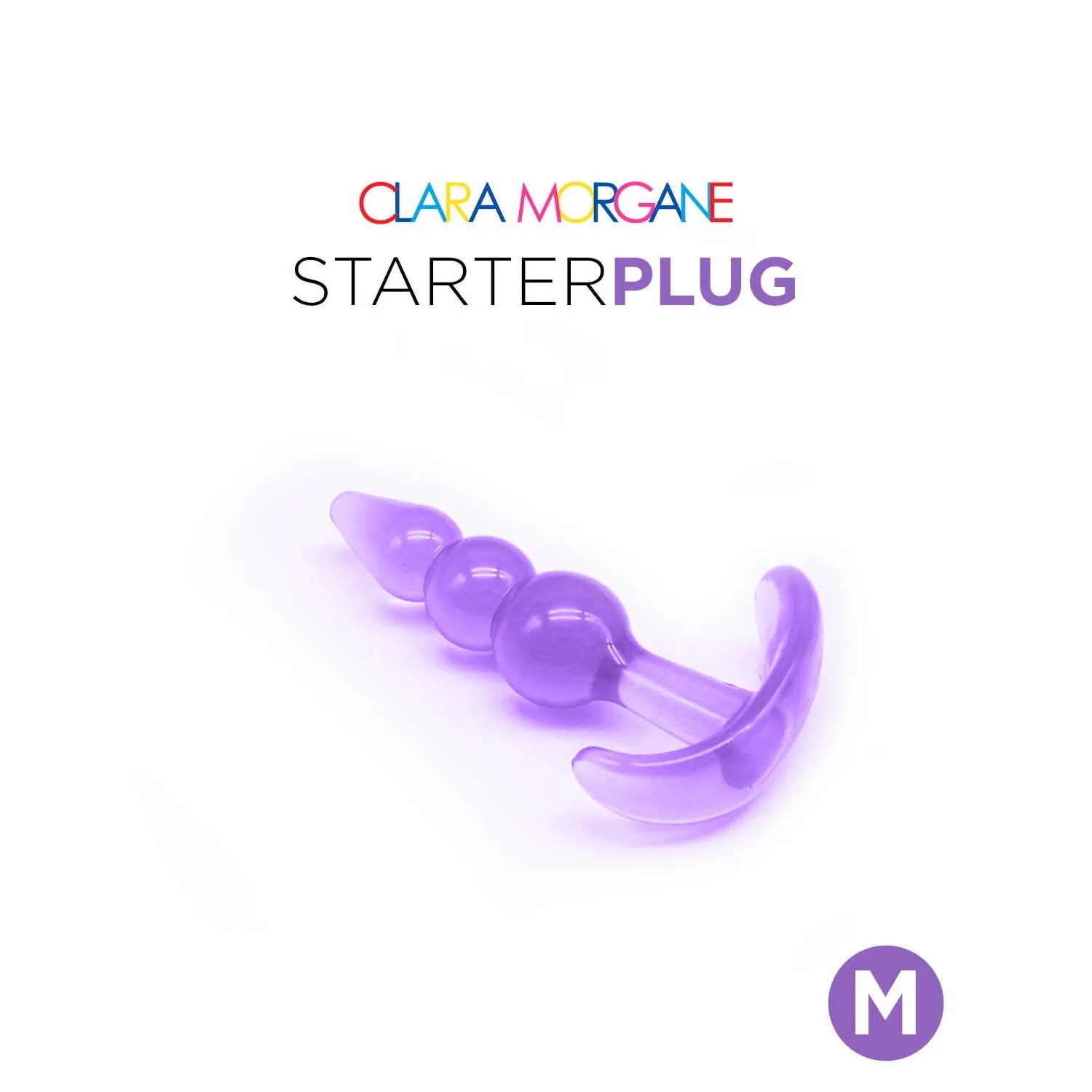 Plug anal jelly mauve sans phtalates pour couple waterproof Clara Morgane