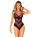 Body lingerie noir inky ajustement parfait motifs floraux élégants