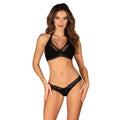 Medilla ensemble lingerie noire dentelle bretelles réglables confort sexy