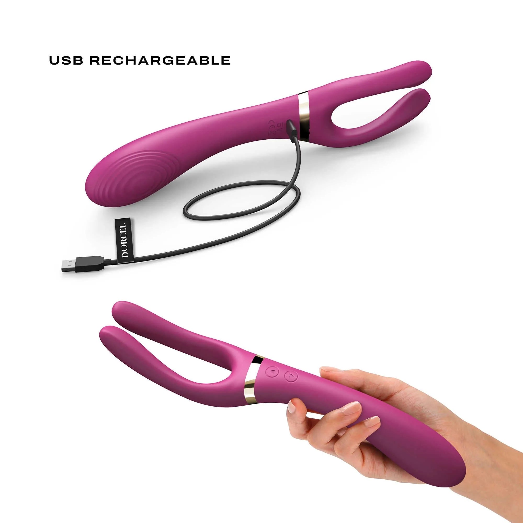 Vibromasseur multifonction rechargeable silicone prune stimulation externe waterproof