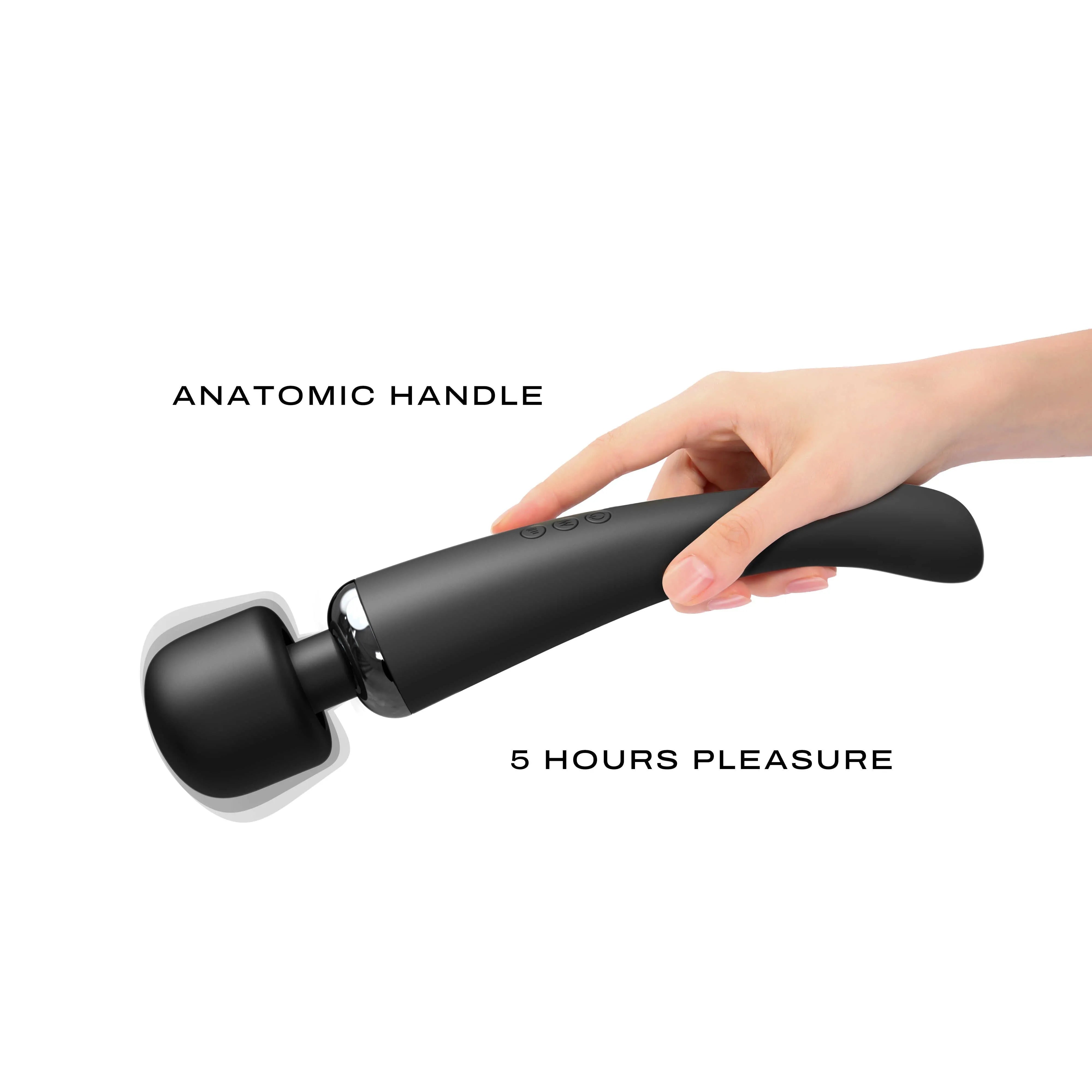 Stimulateur clitoridien puissant noir mat rechargeable silicone ergonomique 160 combinaisons