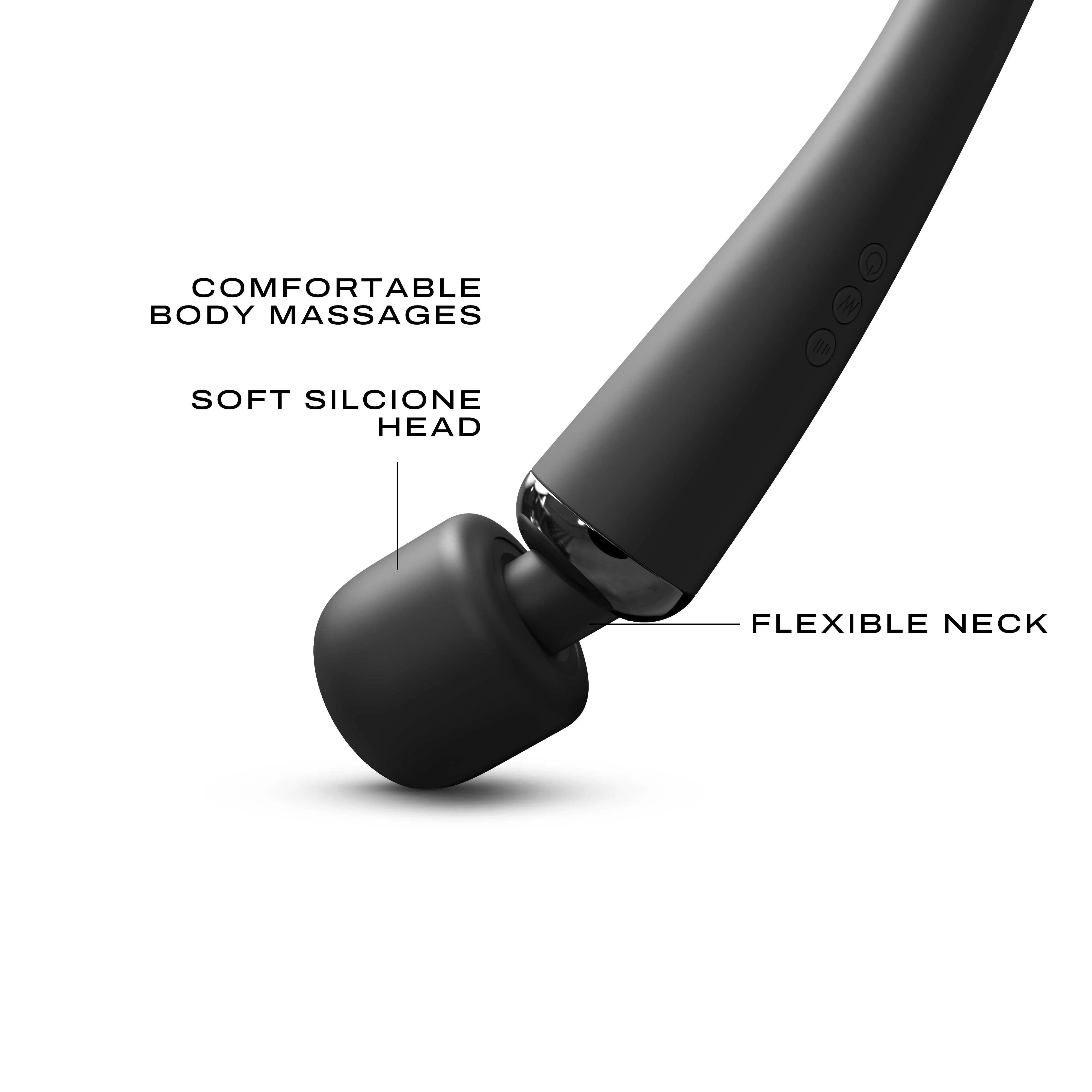 Stimulateur clitoridien puissant noir mat rechargeable silicone ergonomique 160 combinaisons