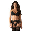 Ensemble lingerie dentelle noire sculptante ajustable sexy nuit inoubliable