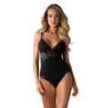 Lingerie body noir dentelle élastique sexy confort bretelles ajustables
