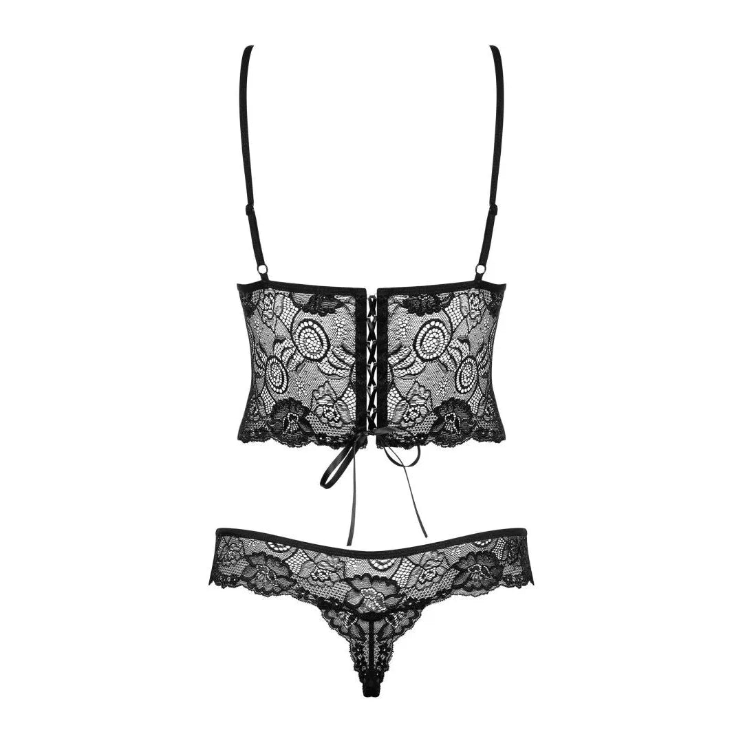Body dentelle noir amincissant avec bonnets à armatures réglables, coupe triangulaire, élégant et séduisant.