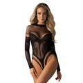 Body sexy B135 motifs géométriques nylon élasthanne entrejambe ouvert