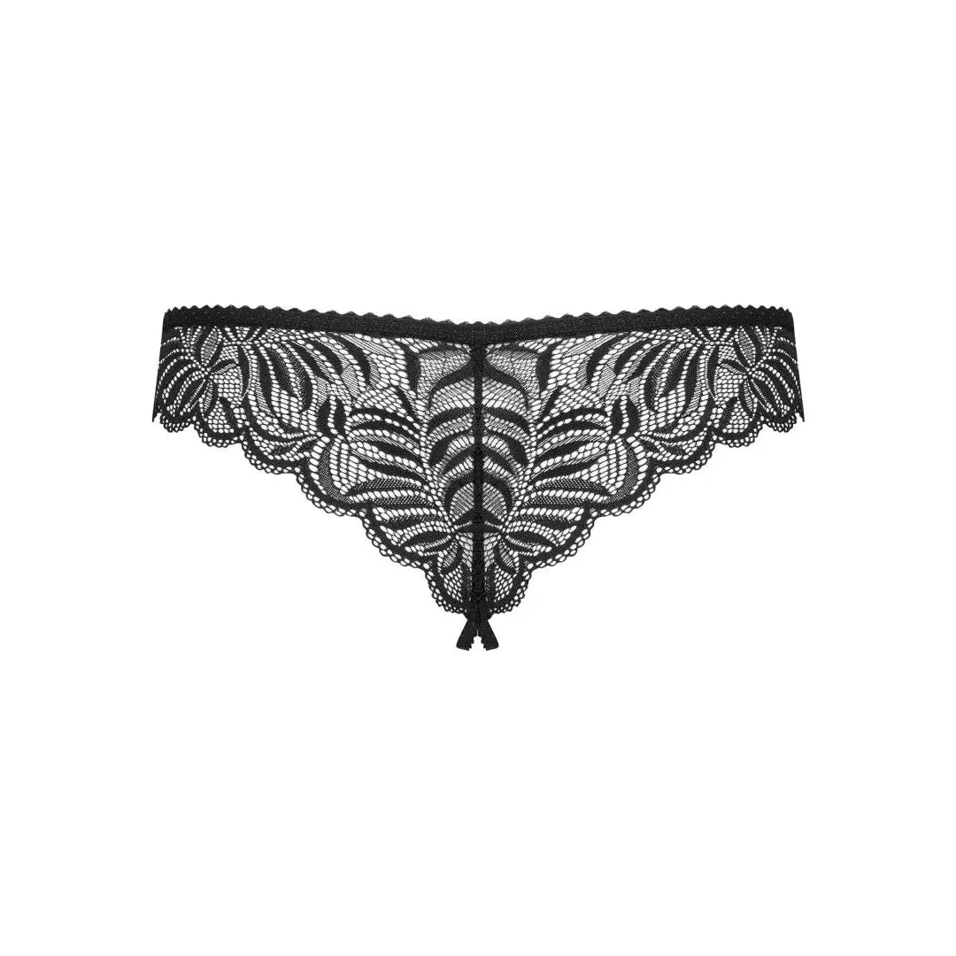 tanga dentelle noir sexy Contica multistretch classique arrière doux