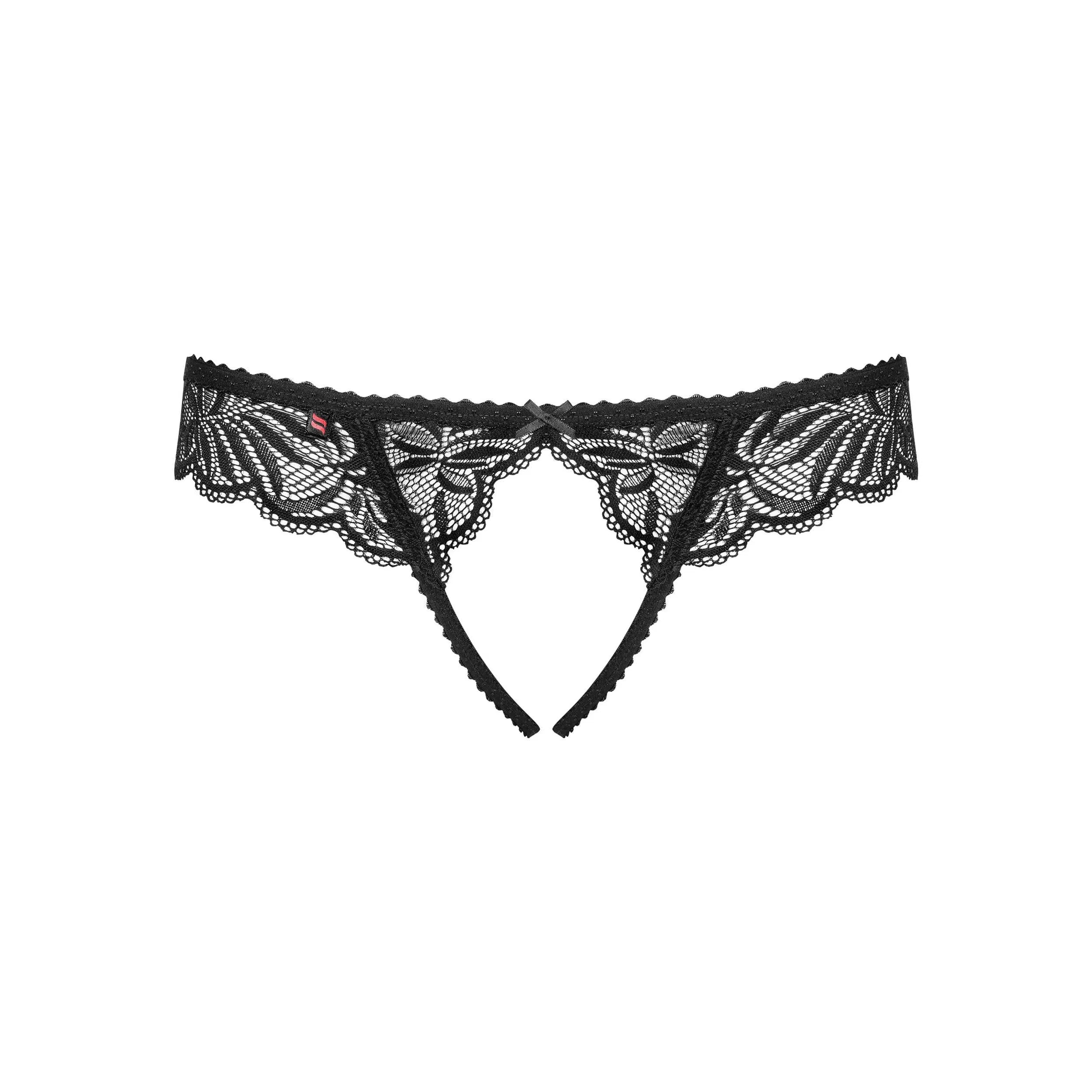 tanga dentelle noir sexy Contica multistretch classique arrière doux