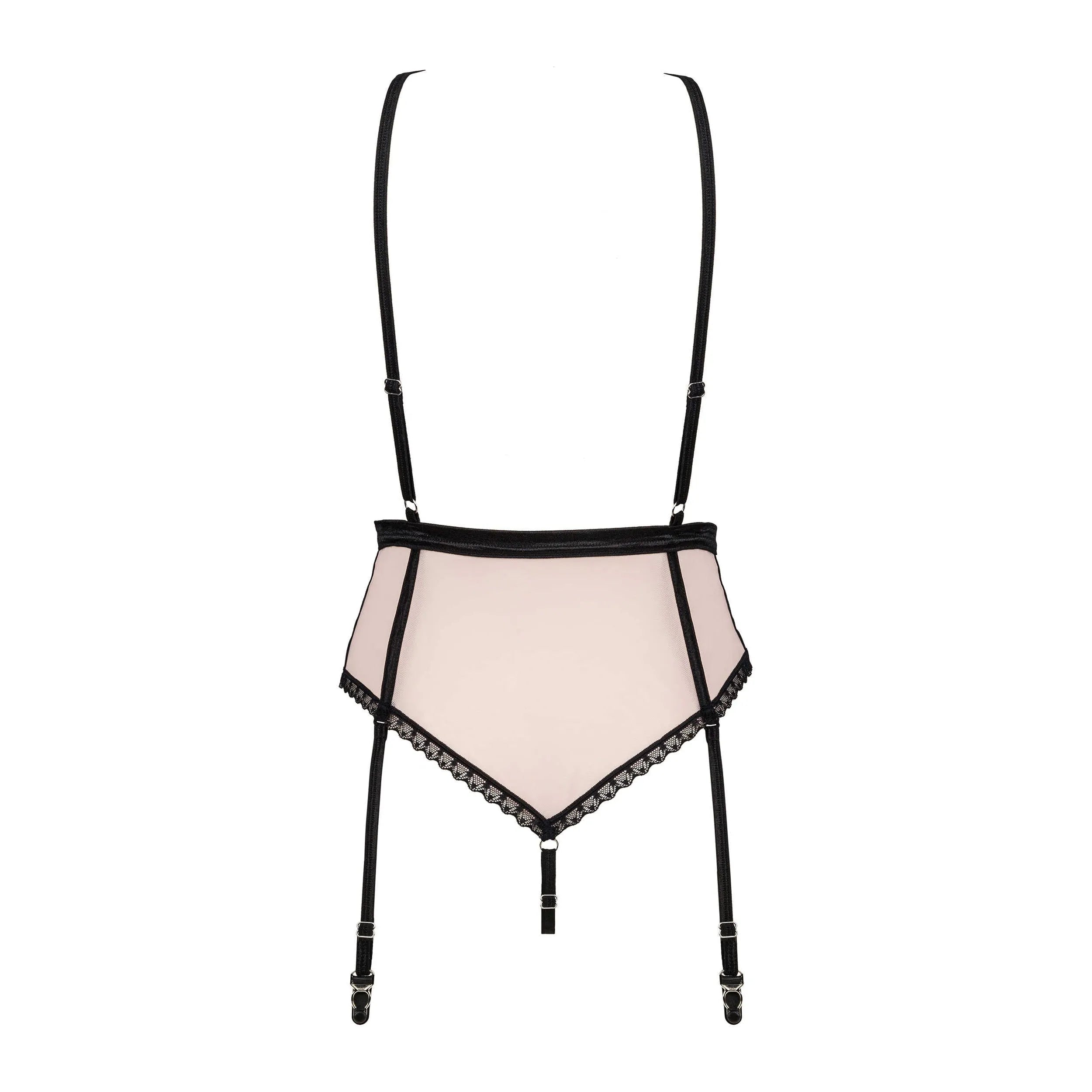 Lilines Body Rose dentelle florale porte-jarretelles sexy soirée chic