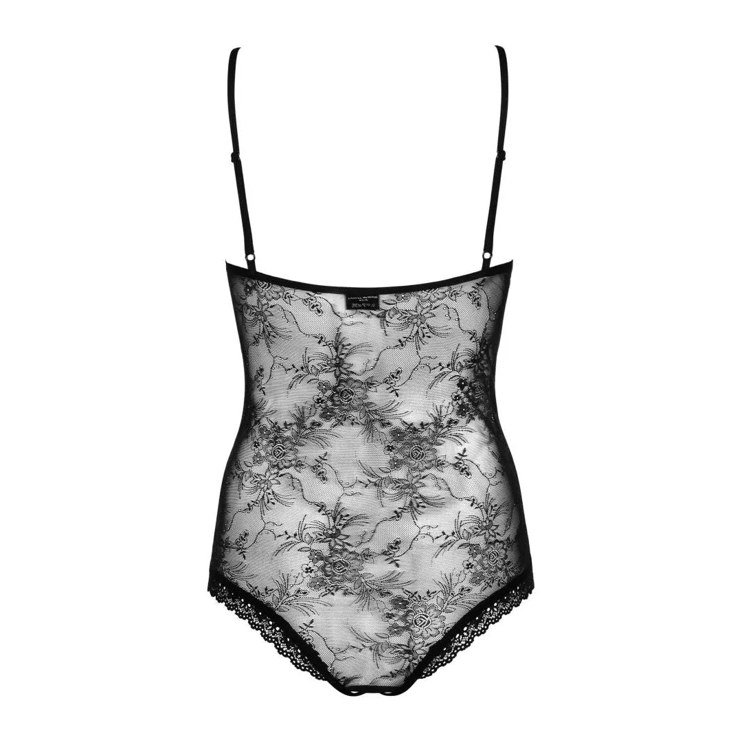 Slevika Body Dentelle Noir Motif Floral Bonnets Souples Ajustement Parfait