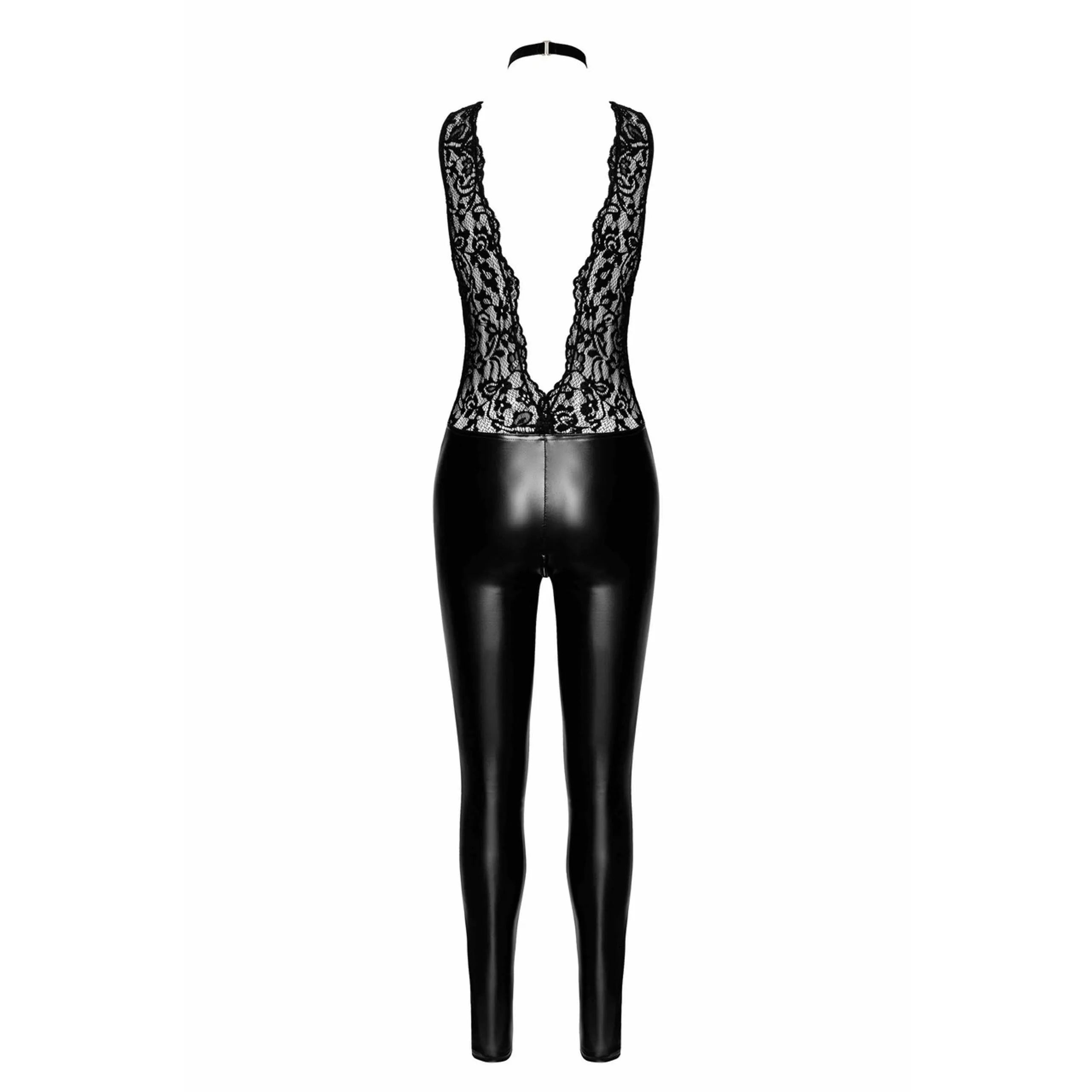 F298 Libido Combinaison à col et chaîne de perles