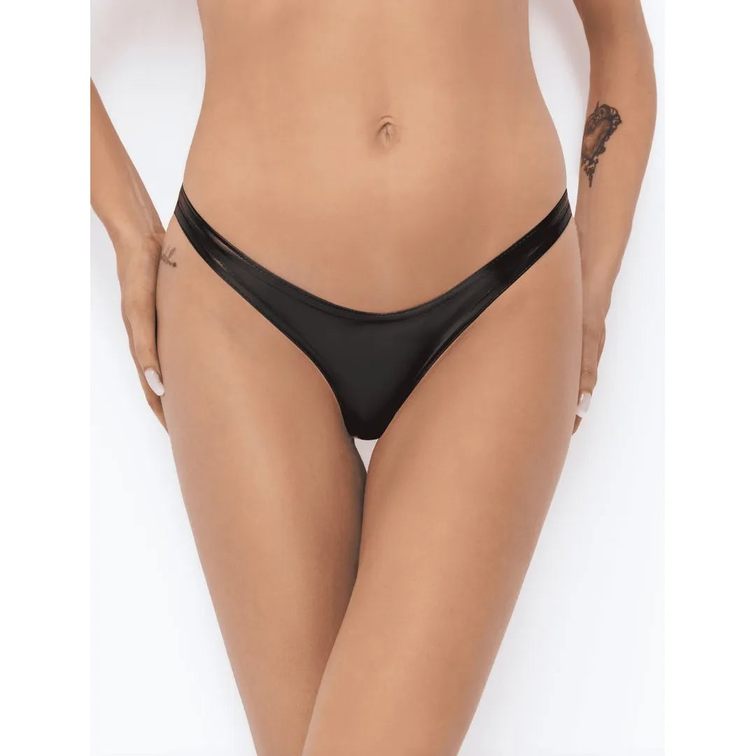 String élastique wetlook puissant style classique coquet