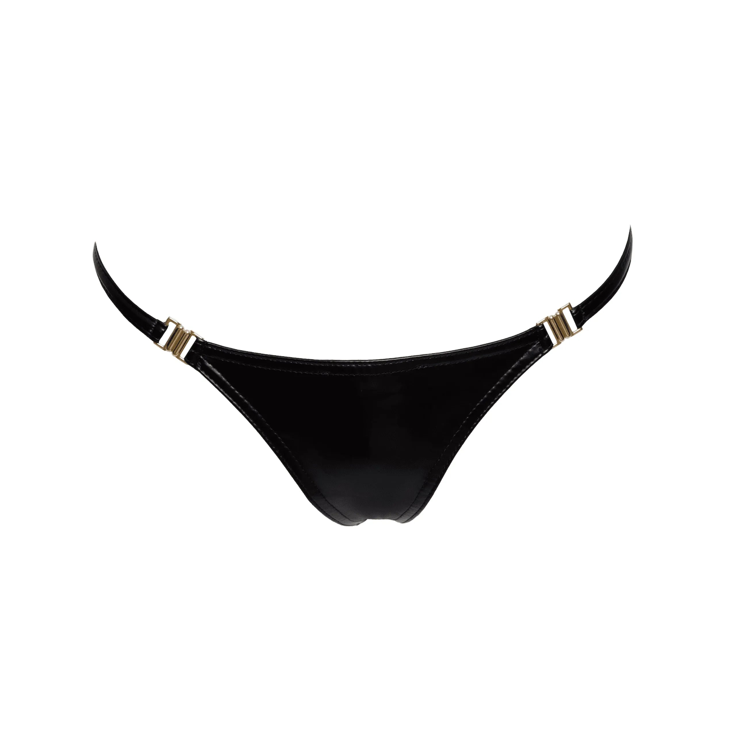 Culotte powerwetlook ouverture facile fermoirs dorés style révélateur
