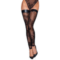 Bas tulle broderie florale transparente chic soirée hold-up élégant
