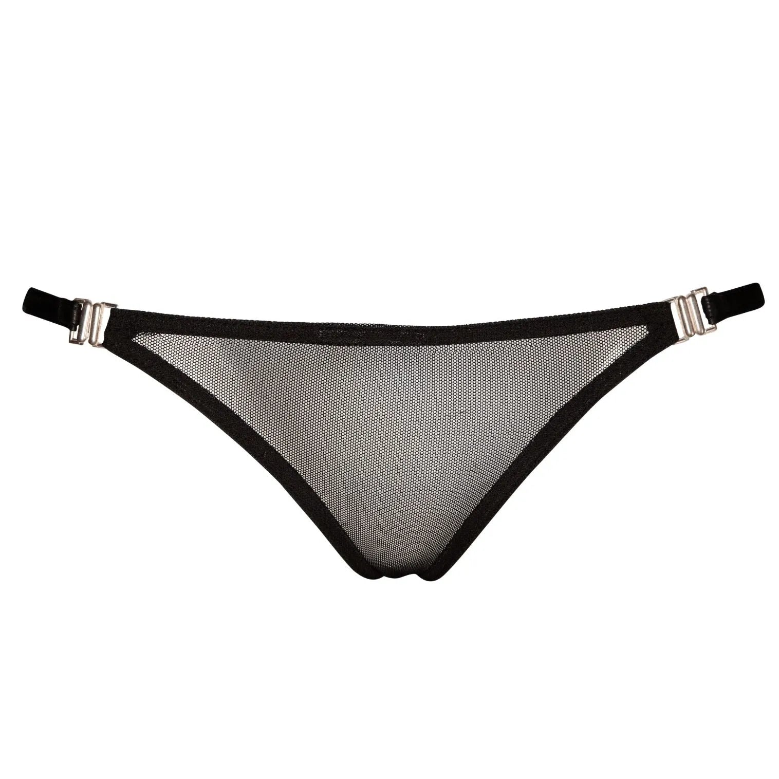 Culotte push-up tulle transparent powernet élastique ouverture côtés