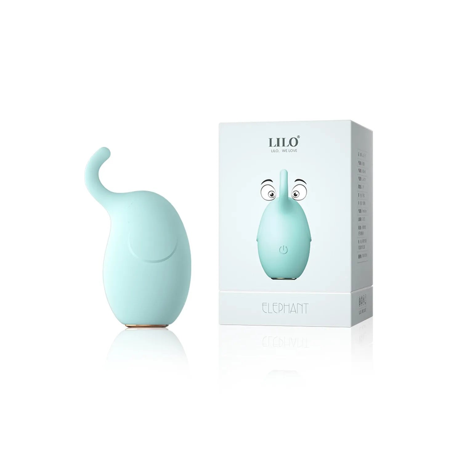 Stimulateur Clitoridien USB Silencieux Petit Éléphant 10 Modes Voyage