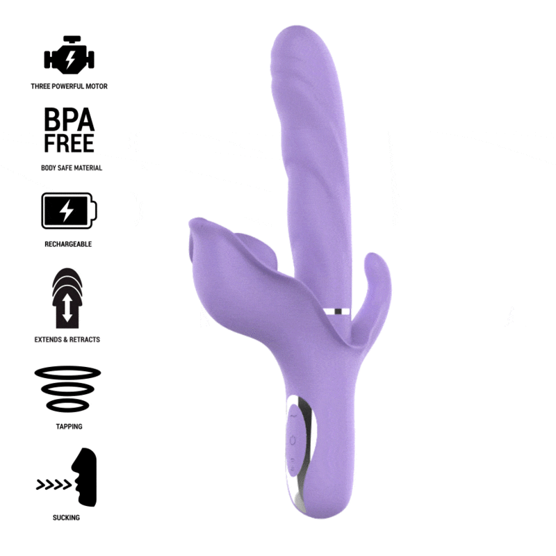 Vibromasseur Luxe Violet Multifonction Étanche