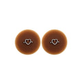 cache-tétons adhésifs réutilisables silicone piercing coeur faux diamant peaux foncées