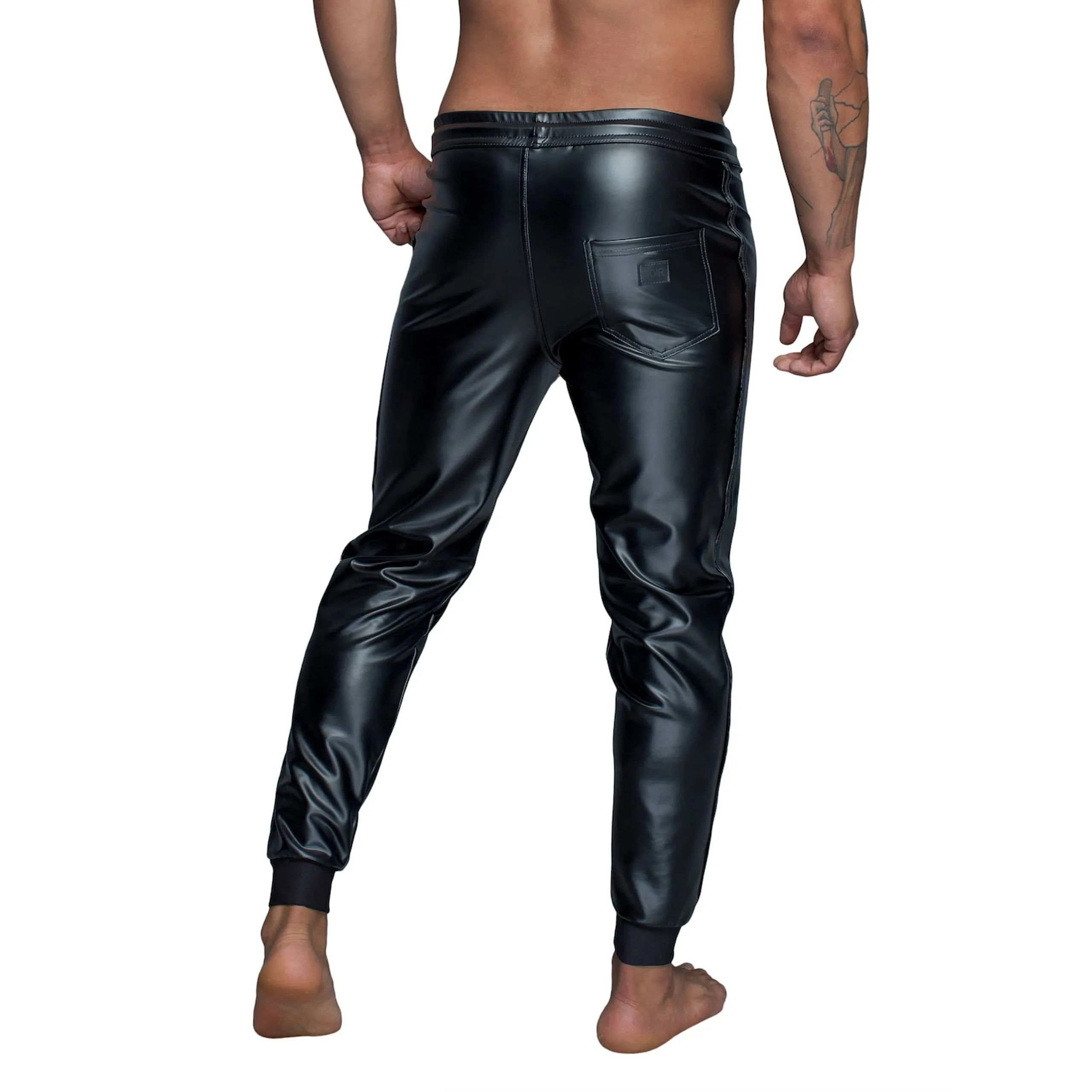 Treggings Powerwetlook élastique ceinture extensible polyester élasthanne