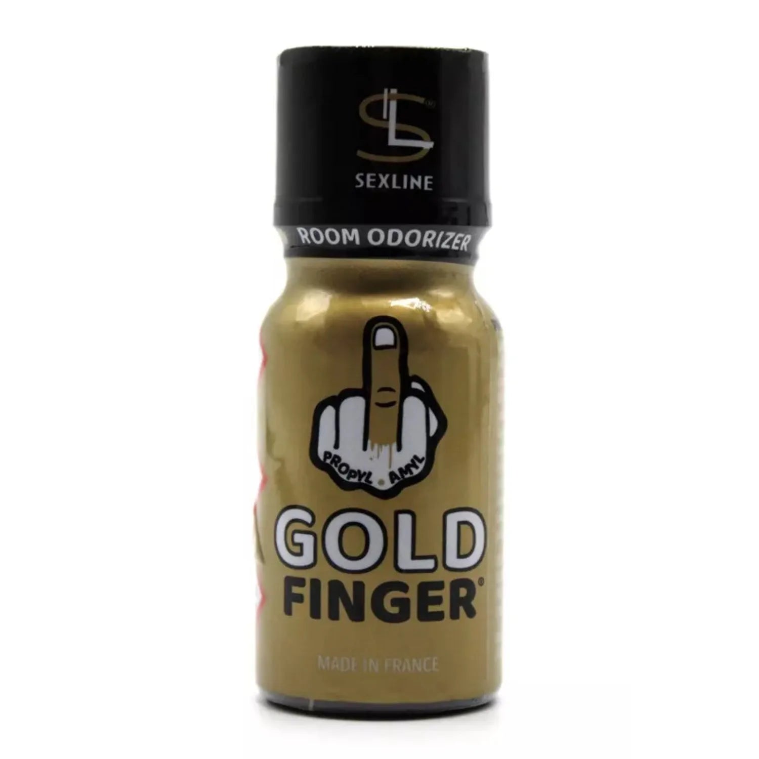 Stimulant Euphorisant Gold Finger Nitrites d'Alkyle Expérience Sensorielle Intense Flacon Doré 15ml Fabriqué en France