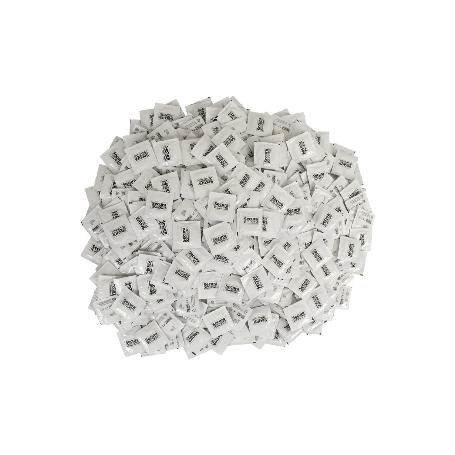 Préservatifs transparents neutres en odeur goût lubrifiés silicone végétaliens 180mm 53mm Secura Condoms