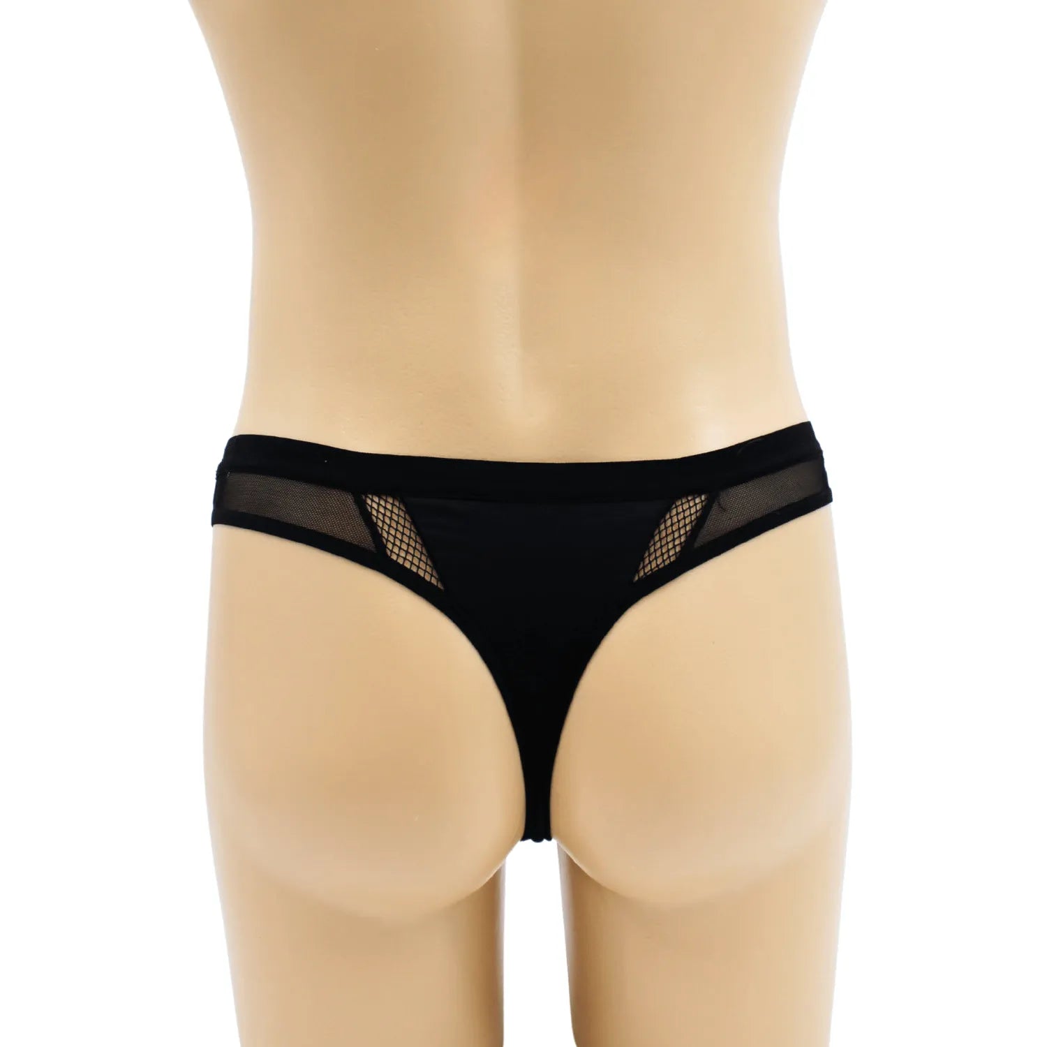 String Noir Homme Design Élégant Confortable Original LOOKME Matière Respirable Coupe Taille Basse Raffiné Chic Pour Occasions Spéciales 92% Polyester 8% Élasthanne