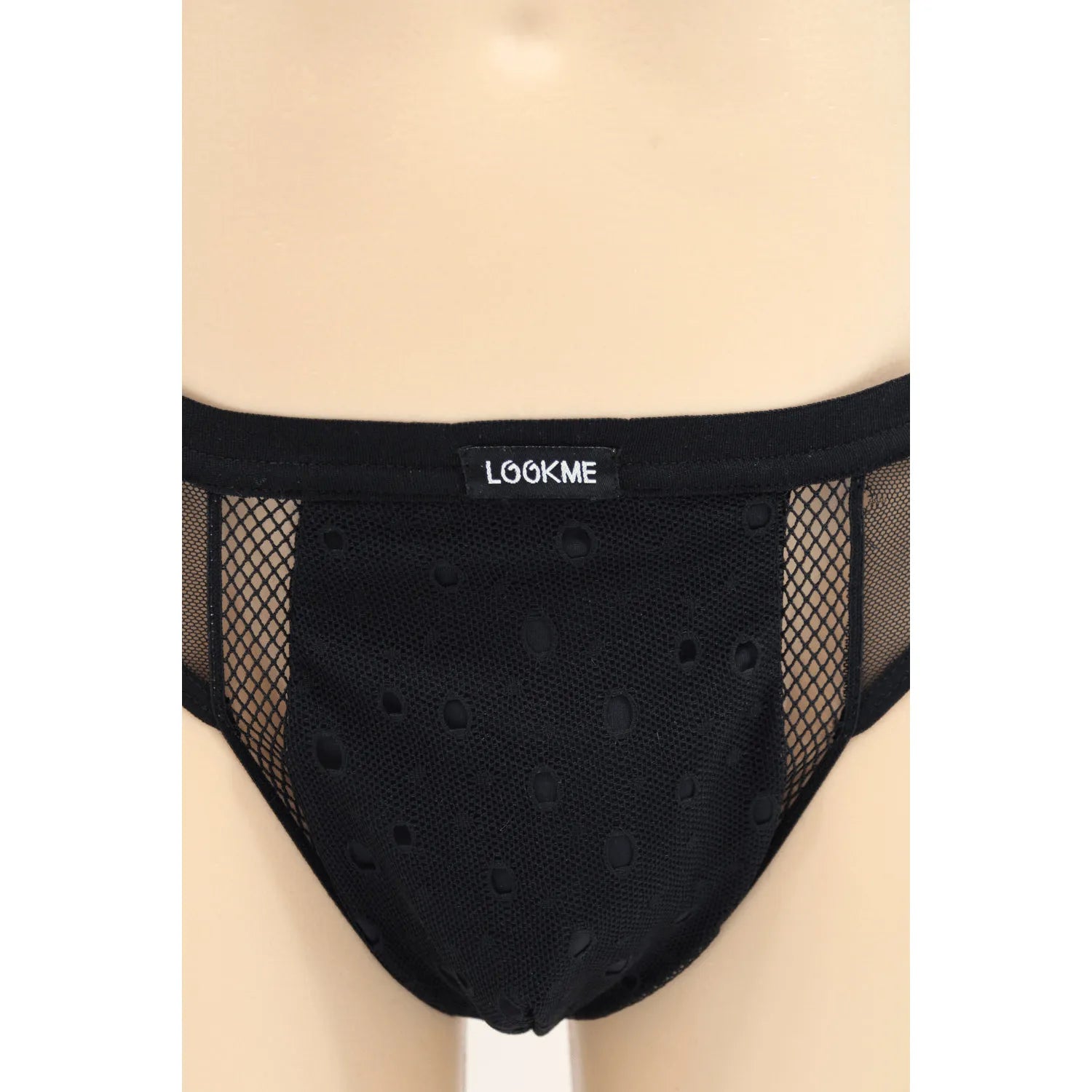 String Noir Homme Design Élégant Confortable Original LOOKME Matière Respirable Coupe Taille Basse Raffiné Chic Pour Occasions Spéciales 92% Polyester 8% Élasthanne