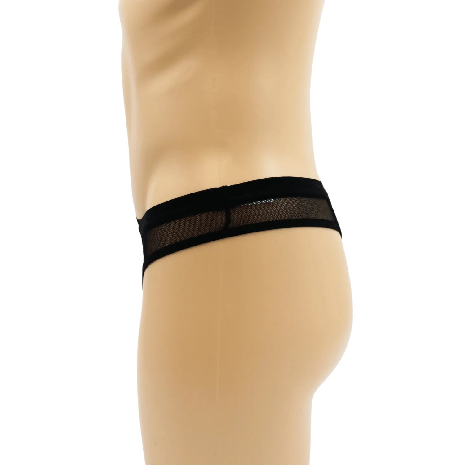 String Noir Homme Design Élégant Confortable Original LOOKME Matière Respirable Coupe Taille Basse Raffiné Chic Pour Occasions Spéciales 92% Polyester 8% Élasthanne