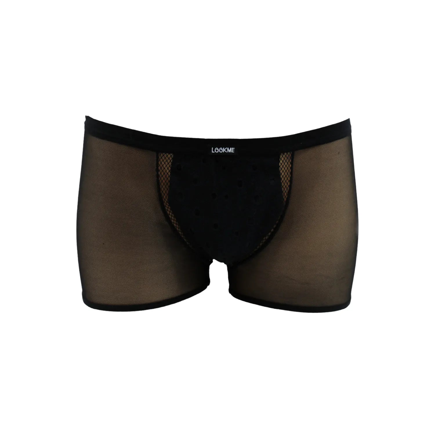 Boxer noir homme élégant, tissu polyester élasthanne, design chic et sexy avec détails subtils, confort et originalité.